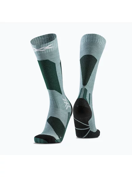 Lyžařské ponožky X-Socks Ski Discover Otc sage green/english lawn zelené