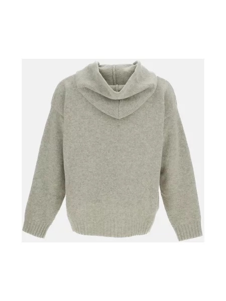 Bluza z kapturem Mm6 Maison Margiela z kapturem szara