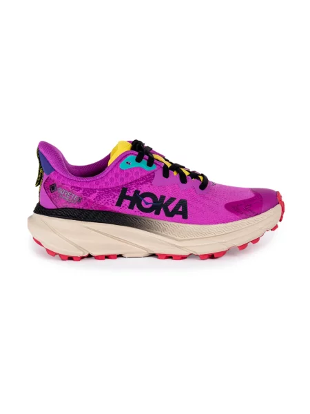 Lniane sneakersy Hoka One One fioletowe