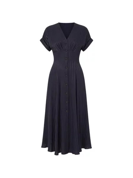 Rochie midi Nissa din satin albastru