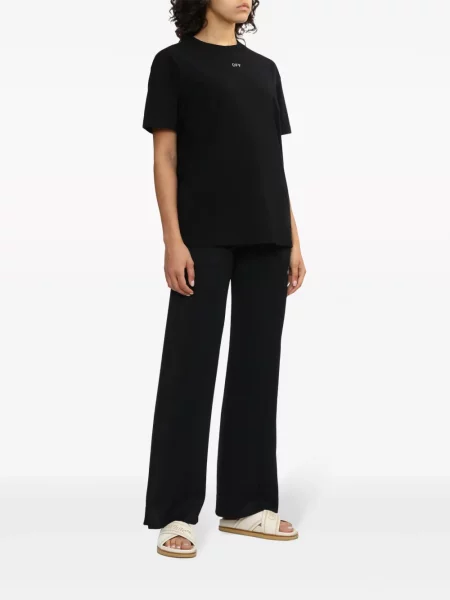 Raštuotas marškinėliai Off-white balta