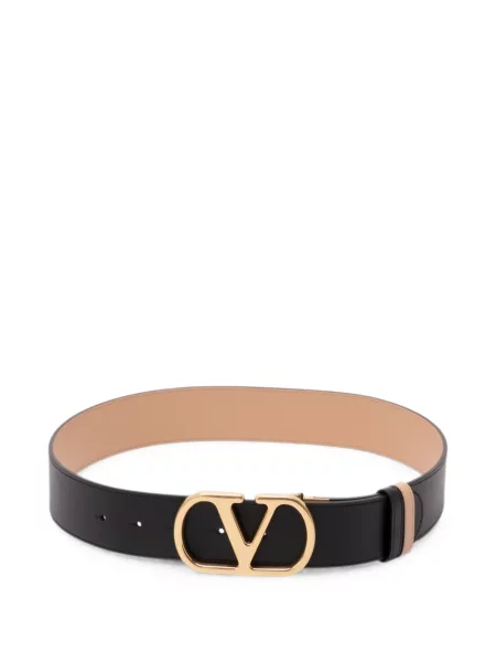 Cu centură curea Valentino Garavani din piele negru