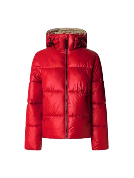 Geacă de blugi Pepe Jeans roșu