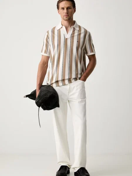 Tommy Hilfiger blugi relaxed fit pentru bărbați bej