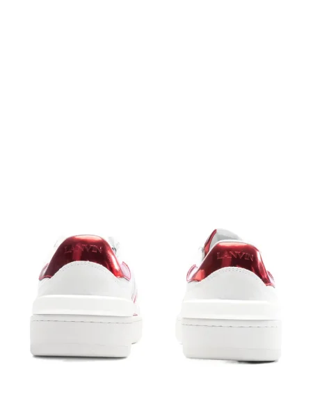 Sneakerși Lanvin cu dungi alb