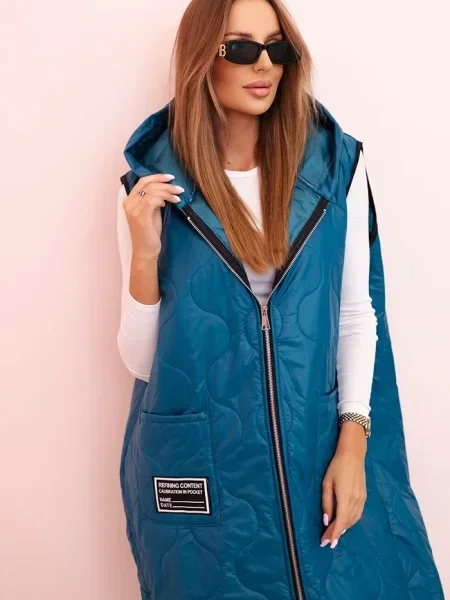 Vestă Kesi Włoski cu glugă negru