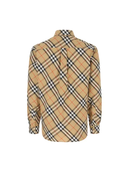 Koszula Burberry w kratę beżowa