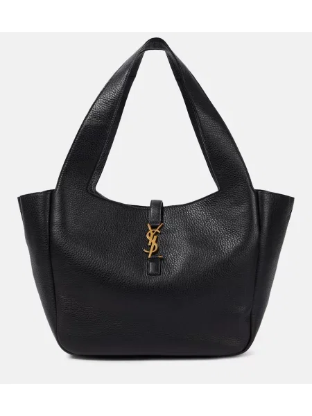 Usnjena torbica Saint Laurent črna