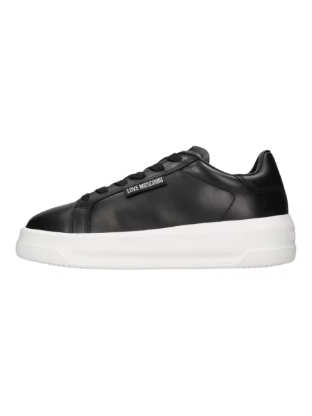 Sneakersy Love Moschino skórzane czarne