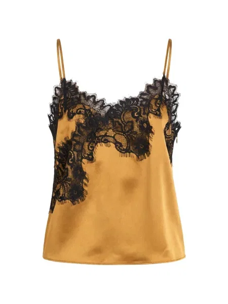 Krajkový top Cinq A Sept žlutý