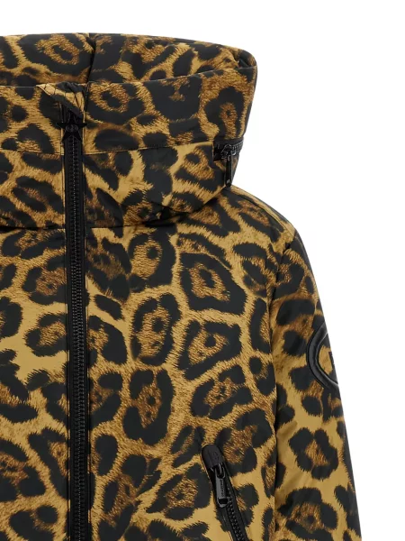 Geacă de schi Goldbergh cu imagine cu model leopard maro