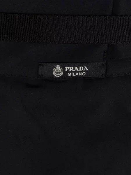Cu centură pantaloni de schi Prada negru
