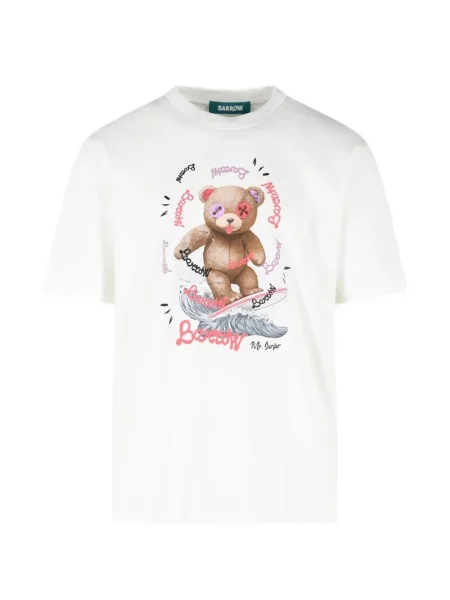 Grafický tričko Barrow s potiskem bílé