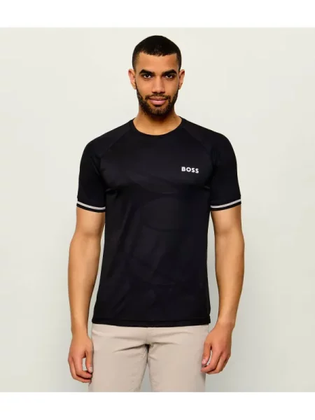 BOSS GREEN Tricou TS_TOC Serve 2 negru