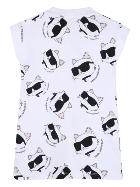 Dětské šaty Karl Lagerfeld bílé
