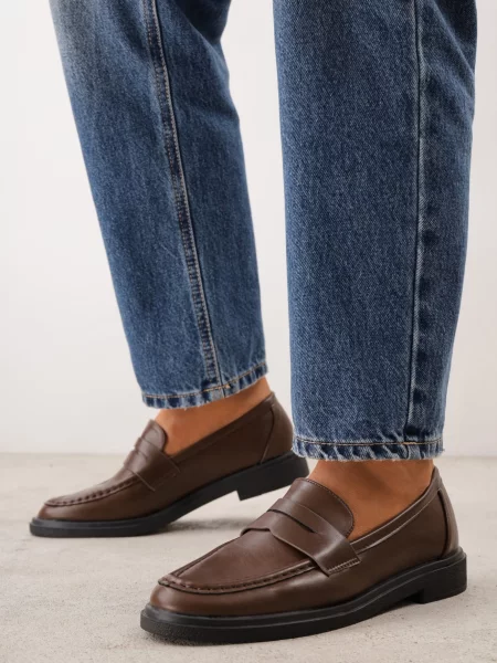 Mocasini minimalisti VICES în stil clasic Mielessa maro