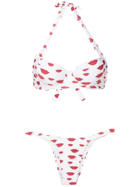 Bikini Amir Slama cu imagine alb