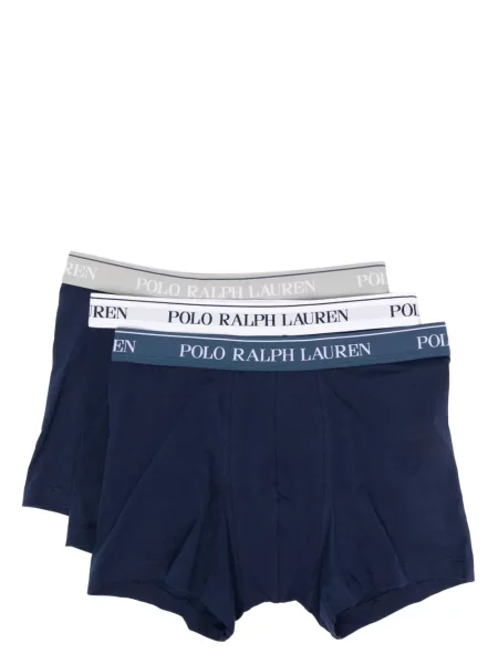 Pletena majica Polo Ralph Lauren s vezom s V-izrezom smeđa