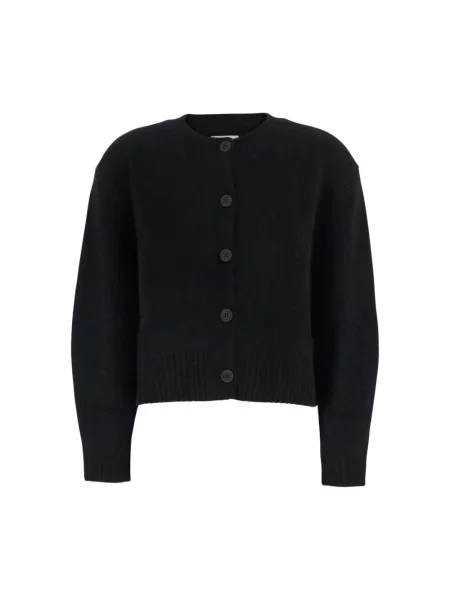 Sweter Loulou De Saison wełniany czarny