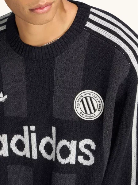Adidas Originals Svetry Gfx černá / tmavě šedá bílá