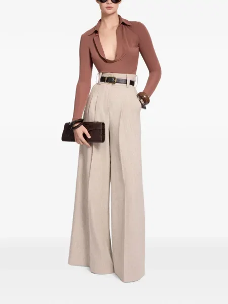 Drobė palazzo kelnės Elie Saab