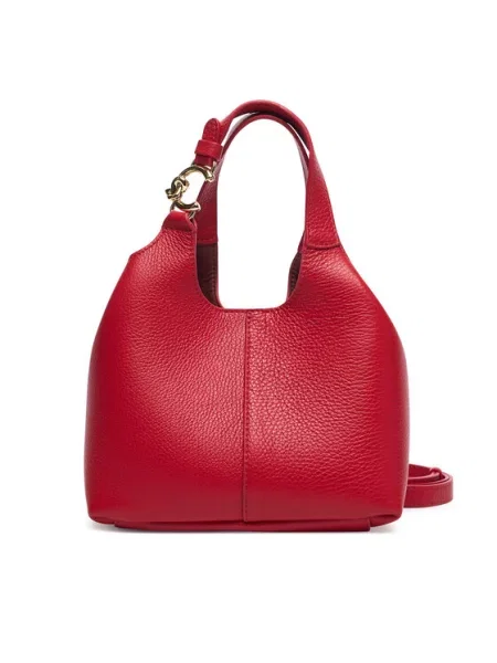 Coccinelle torebka crossbody skórzana czerwona