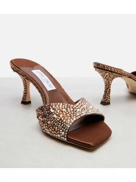 Papuci tip mules Jimmy Choo maro