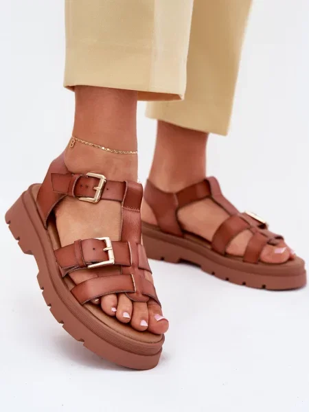 Kožené sandále Evento