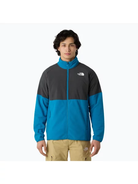 Férfi pulóver The North Face Glacier Heavyweight Full Zip alkonykék/aszfalt szürke. Méret: S szürke