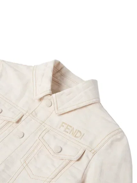 Kurtka jeansowa dziecięca Fendi