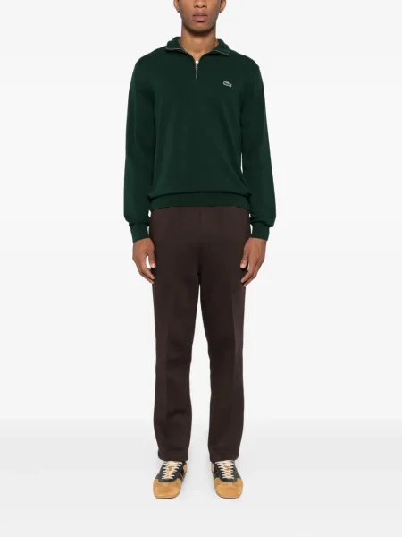 Hanorac Lacoste cu broderie verde