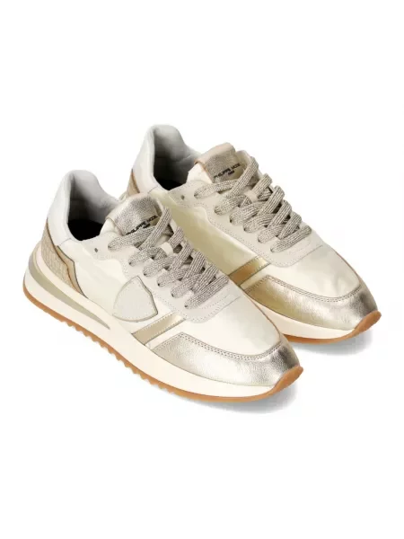 Buty do biegania Philippe Model skórzane do biegania żółte