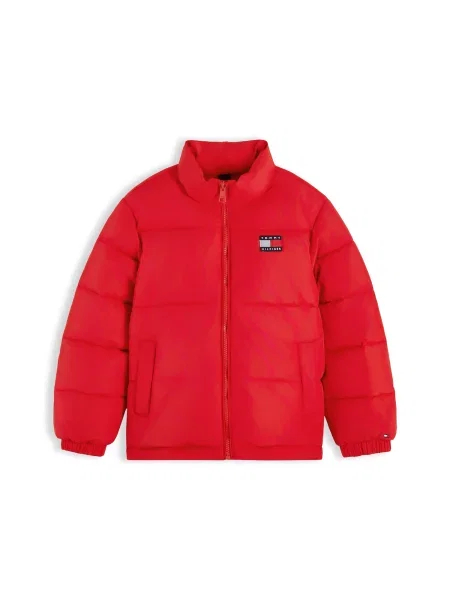 TOMMY HILFIGER Geacă de iarnă NEW ESSENTIAL bleumarin / portocaliu deschis alb
