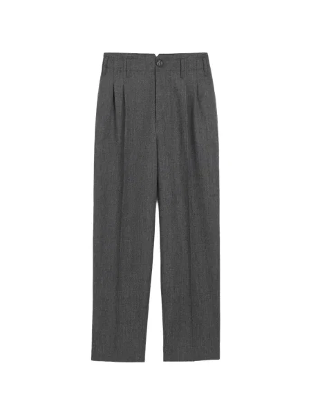 Pantaloni Ami Paris de lână gri