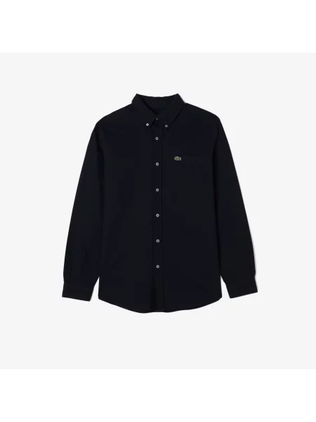 Lacoste Koszula Button-Down Regular Fit granatowa