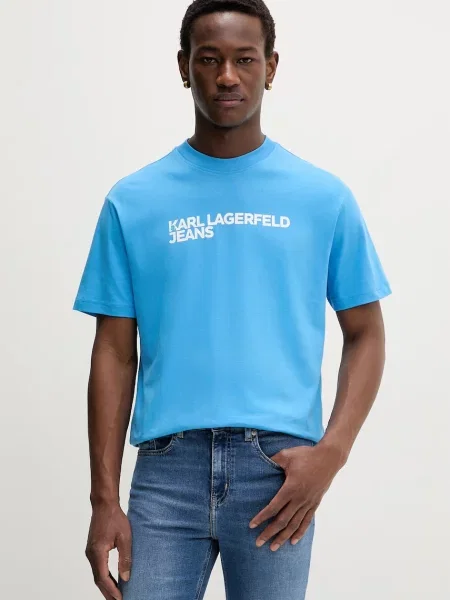 Karl Lagerfeld Jeans t-shirt niebieska