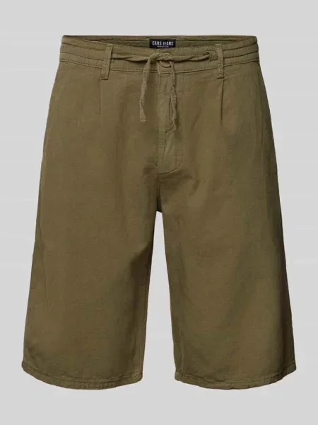 Szorty o kroju regular fit z wiązanym paskime model ‘HORAN’ Cars Jeans