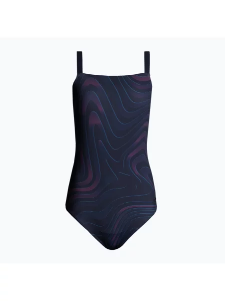 Speedo дамски бански костюм от една част AmberGlow Shaping лилаво и тъмносиньо синьо