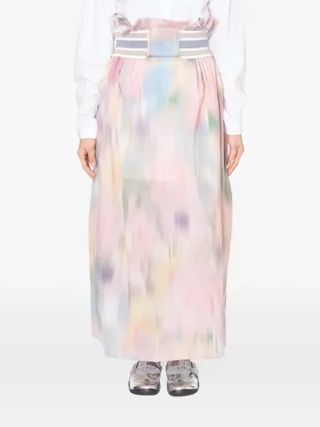 Maxi fusta maxi Kolor roz
