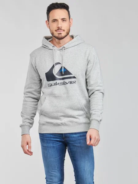 Kapucnis szvetter Quiksilver autogrammal szürke