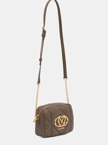 LOVE MOSCHINO Ročna torba rjava