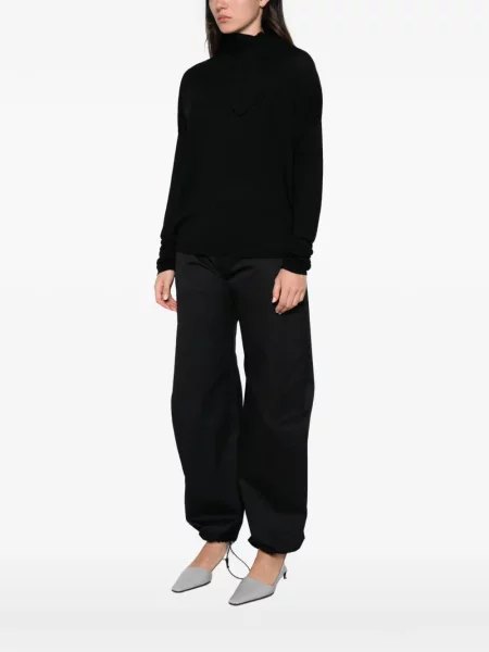 Pulover Nude cu funde negru