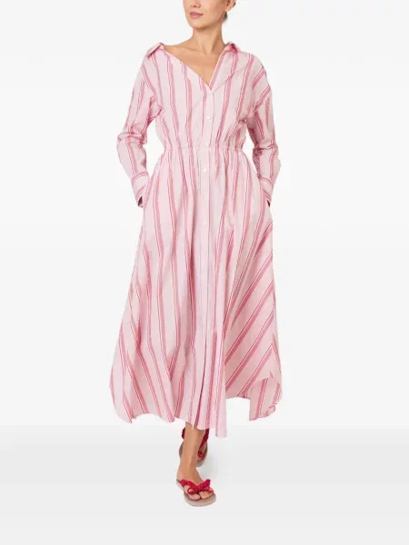 Rochie Rosie Assoulin cu dungi roz