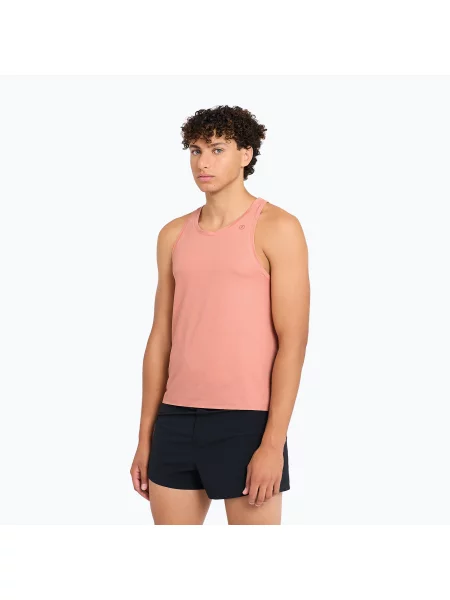 Koszulka do biegania Ciele Athletics FST Signlet 2 rosedawn różowa