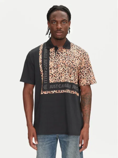 Just Cavalli Pólóing Regular Fit fekete