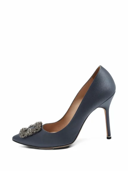 Pantofi cu toc Manolo Blahnik gri
