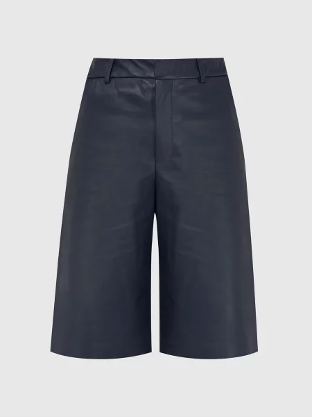 Кожаные бермуды Simonetta Ravizza синие