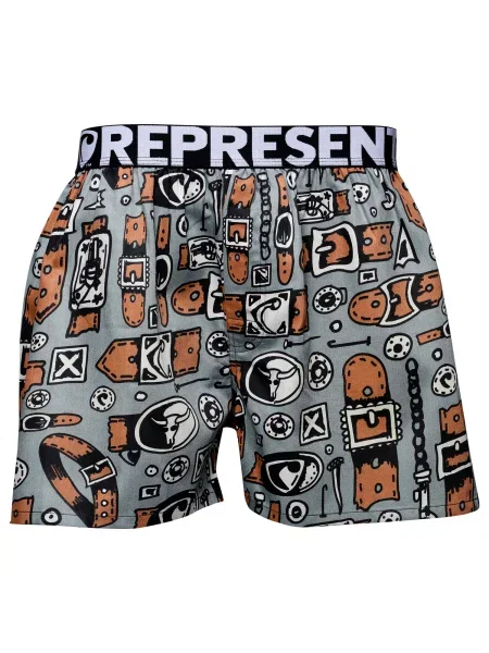 Pantaloni scurți Represent negru