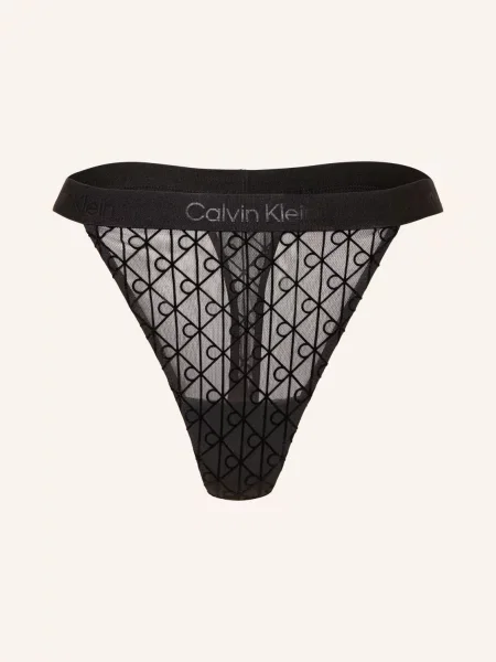 Calvin Klein Stringi schwarz czarne