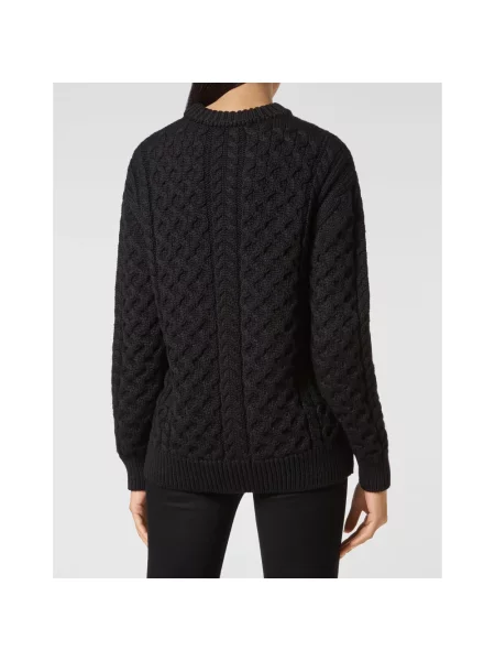 Sweter Philipp Plein wełniany czarny